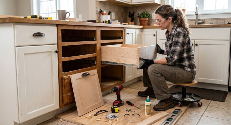 Cabinet Drawer Remodeling in Bloomington, IN