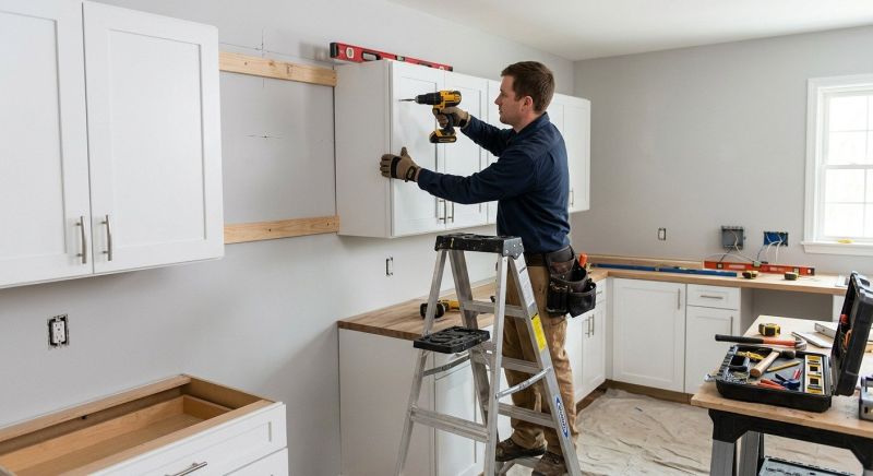 Pine Cabinets Installation in Carmel, IN